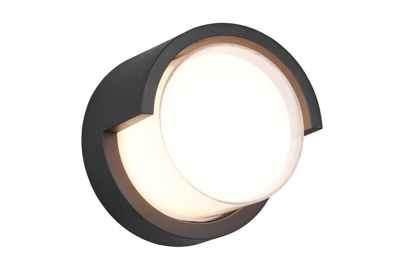 Puno LED-Vegglampe Pyöreä Mattsvart - Hage - Utemiljø - Entré - Entrébelysning