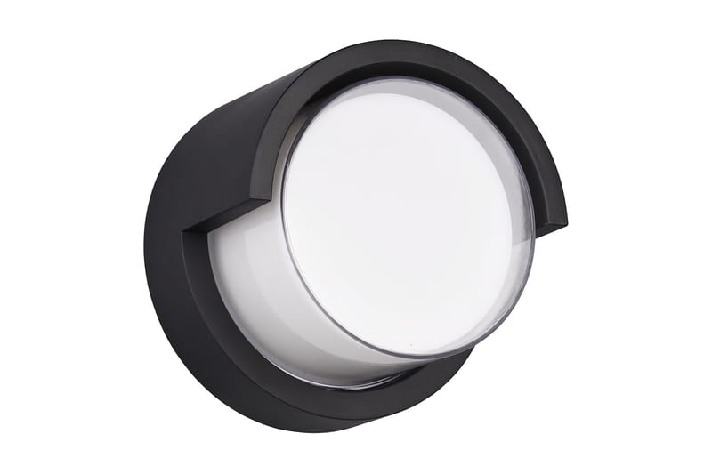 Puno LED-Vegglampe Pyöreä Mattsvart - Hage - Utemiljø - Entré - Entrébelysning