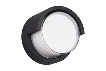 Puno LED-Vegglampe Pyöreä Mattsvart - Hage - Utemiljø - Entré - Entrébelysning
