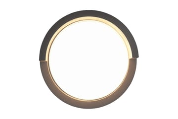 Puno LED-Vegglampe Pyöreä Mattsvart - Hage - Utemiljø - Entré - Entrébelysning