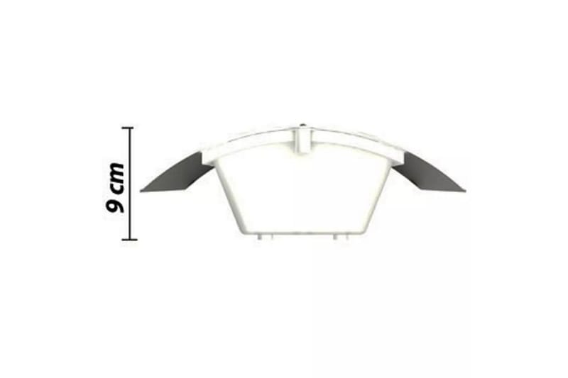 Rustfritt stål Vanntett Vegglamper 2 stk 60W - Sølv - Hage - Utemiljø - Entré - Entrébelysning