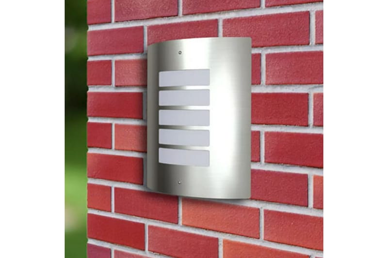 Rustfritt stål Vanntett Vegglamper 2 stk 60W - Sølv - Hage - Utemiljø - Entré - Entrébelysning