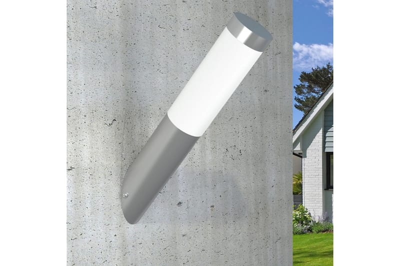 RVS Hage Vantett Vegglampe - Sølv - Hage - Utemiljø - Entré - Entrébelysning