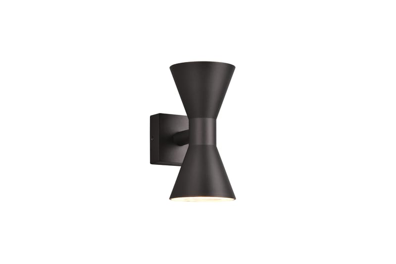 Trio Lighting Ardas Vegglampe 2L GU10 matt svart - Hage - Utemiljø - Entré - Entrébelysning