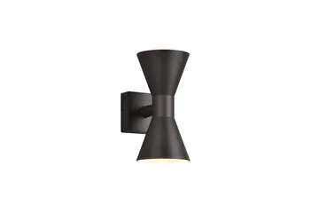 Trio Lighting Ardas Vegglampe 2L GU10 matt svart - Hage - Utemiljø - Entré - Entrébelysning