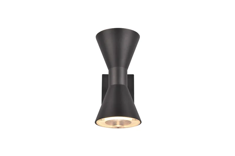 Trio Lighting Ardas Vegglampe 2L GU10 matt svart - Hage - Utemiljø - Entré - Entrébelysning