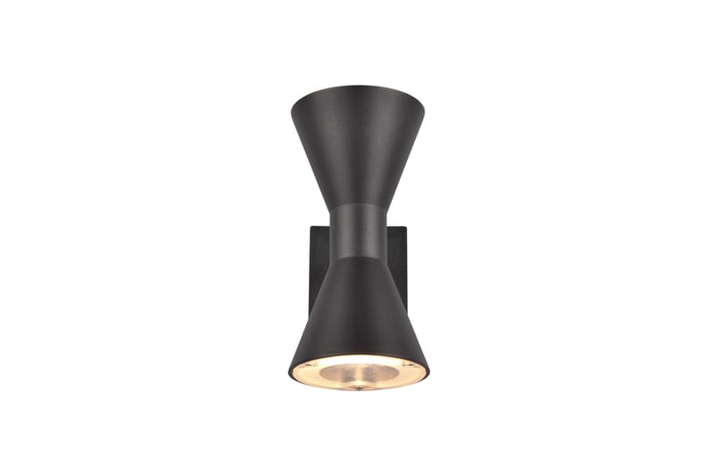 Trio Lighting Ardas Vegglampe 2L GU10 matt svart - Hage - Utemiljø - Entré - Entrébelysning