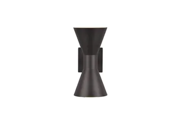 Trio Lighting Ardas Vegglampe 2L GU10 matt svart - Hage - Utemiljø - Entré - Entrébelysning