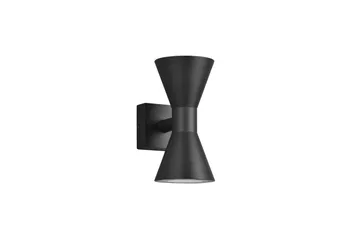 Trio Lighting Ardas Vegglampe 2L GU10 matt svart - Hage - Utemiljø - Entré - Entrébelysning