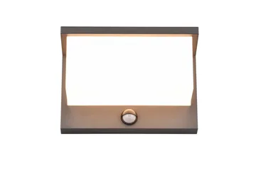 Trio Lighting Nestos LED vegglampe antrasitt bevegelsessensor - Hage - Utemiljø - Entré - Entrébelysning