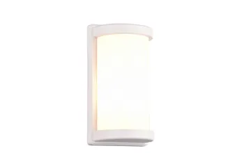 Trio Lighting Puelo vegglampe E27 matt hvit - Hage - Utemiljø - Entré - Entrébelysning