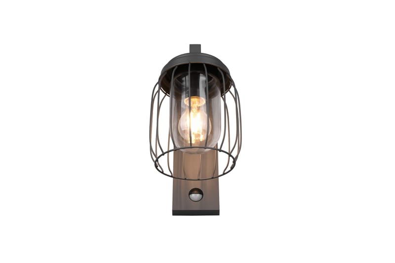 Tuela Vegglampe med rørelsesensor Antrasitt - Hage - Utemiljø - Entré - Entrébelysning