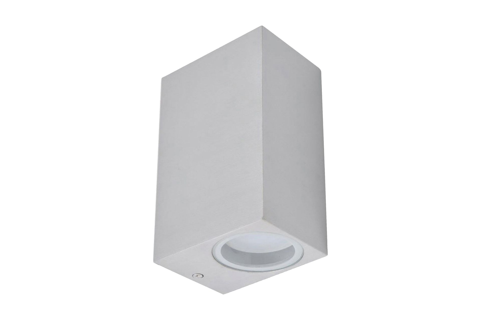 Utendørs LED Vegglampe 2 stk. Firkant opp/Nedover - Sølv - Hage - Utemiljø - Entré - Entrébelysning