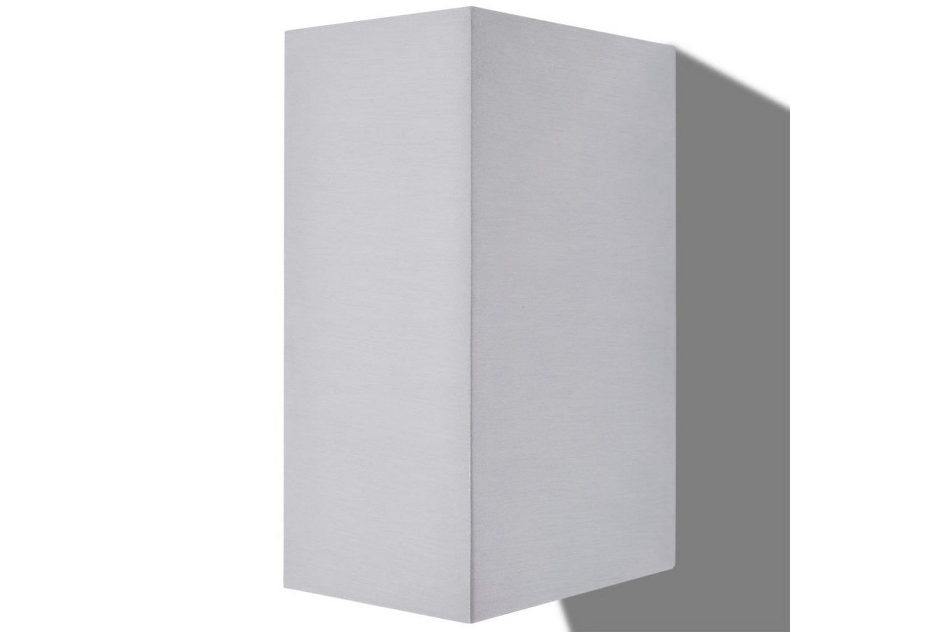 Utendørs LED Vegglampe 2 stk. Firkant opp/Nedover - Sølv - Hage - Utemiljø - Entré - Entrébelysning