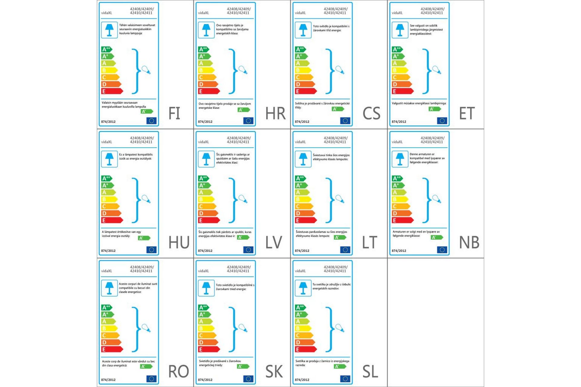 Utendørs LED Vegglampe 2 stk. Firkant opp/Nedover - Sølv - Hage - Utemiljø - Entré - Entrébelysning