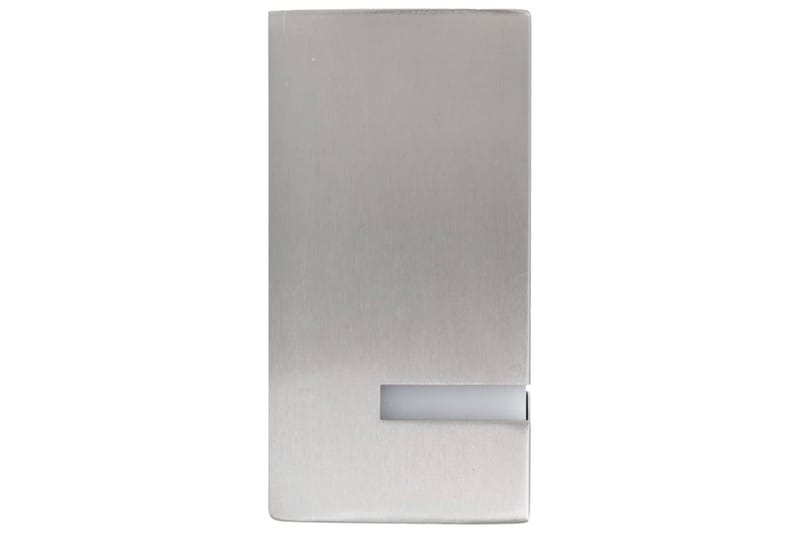Utendørs vegglamper 2 stk 35 W sølv rektangulr - Utebelysning - Fasadebelysning - Entrébelysning