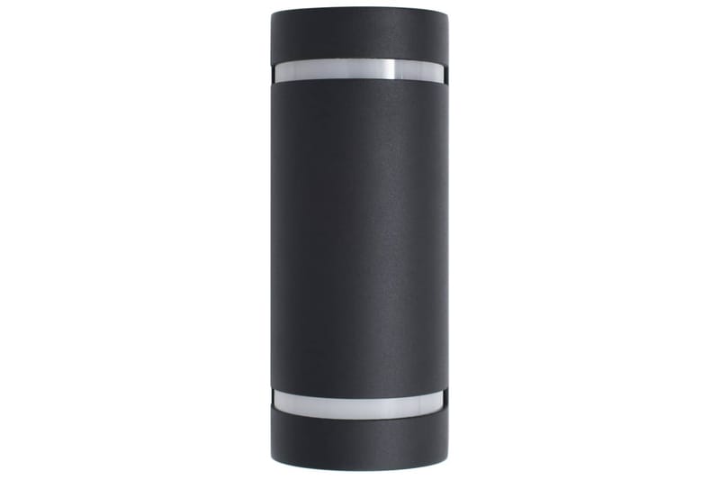 Utendørs vegglamper 2 stk 35 W svart halvrund - Hage - Utemiljø - Entré - Entrébelysning