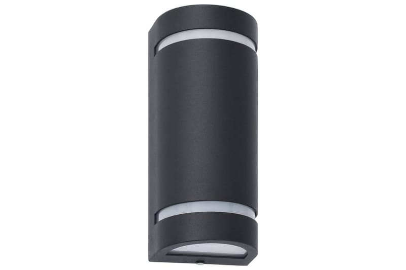 Utendørs vegglamper 2 stk 35 W svart halvrund - Hage - Utemiljø - Entré - Entrébelysning