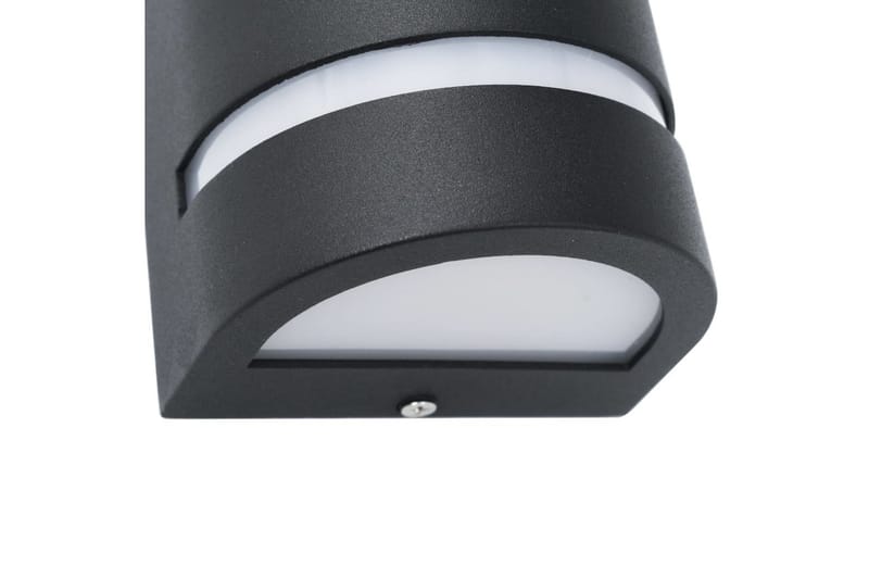 Utendørs vegglamper 2 stk 35 W svart halvrund - Hage - Utemiljø - Entré - Entrébelysning