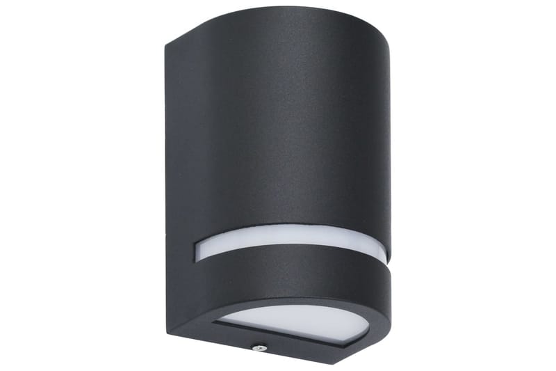 Utendørs vegglamper 2 stk 35 W svart halvrund - Hage - Utemiljø - Entré - Entrébelysning