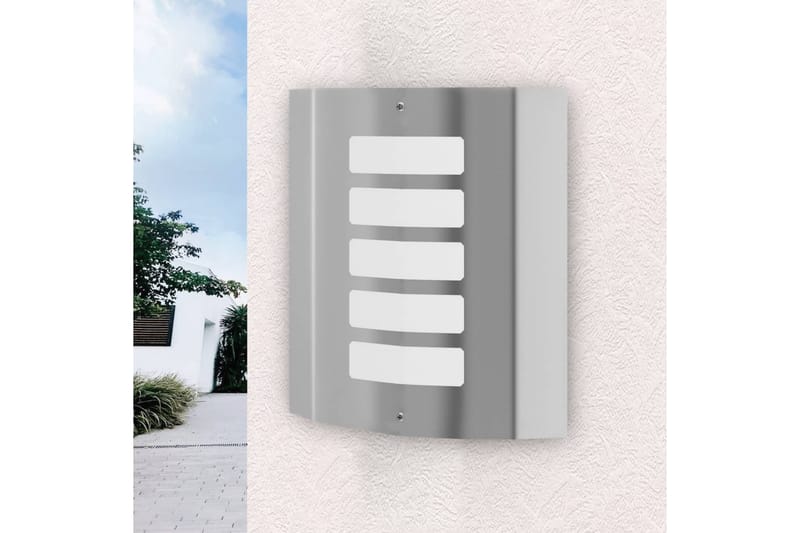 Vanntett Vegglampe for undendørs og innendørs bruk - Sølv - Hage - Utemiljø - Entré - Entrébelysning