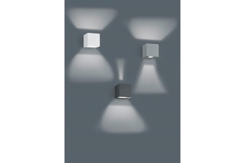 Wilhelmsen Vegglampe LED - Hvit - Hage - Utemiljø - Entré - Entrébelysning