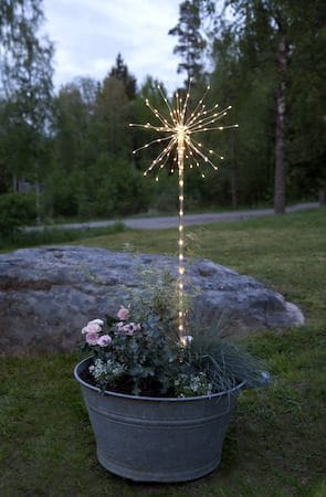 Firework utendørs dekorasjonsbelysning 36 cm - transparent - Hage - Utemiljø - Entré - Entrébelysning