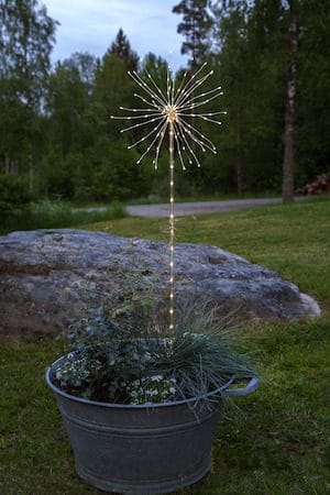 Firework utendørs dekorasjonsbelysning 36 cm - transparent - Hage - Utemiljø - Entré - Entrébelysning