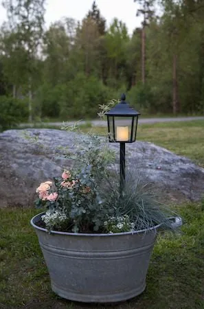 Flame LED-gravlykt 52 cm - svart - Hage - Utemiljø - Entré - Entrébelysning