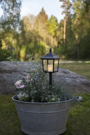 Flame LED-gravlykt 52 cm - svart - Hage - Utemiljø - Entré - Entrébelysning
