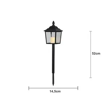 Flame LED-gravlykt 52 cm - svart - Hage - Utemiljø - Entré - Entrébelysning