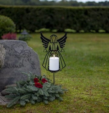 Flamme Deco LED Gravlys 21,5 cm - svart - Hage - Utemiljø - Entré - Entrébelysning