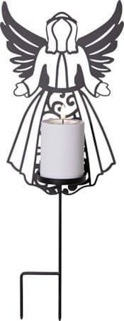 Flamme Deco LED Gravlys 21,5 cm - svart - Hage - Utemiljø - Entré - Entrébelysning