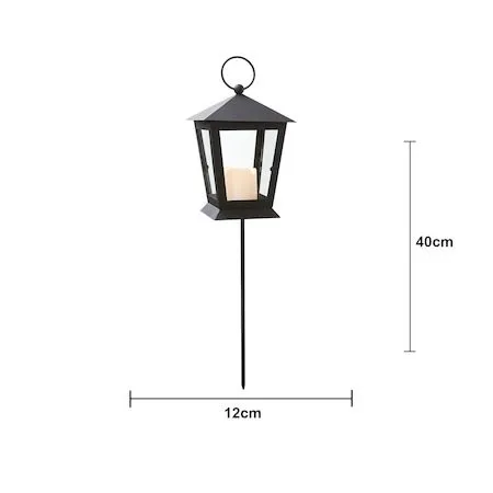 Serene LED-gravlykt 40 cm - svart - Hage - Utemiljø - Entré - Entrébelysning