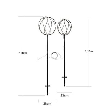 Sphere Black utendørsdekorasjon 250 cm - svart - Hage - Utemiljø - Entré - Entrébelysning
