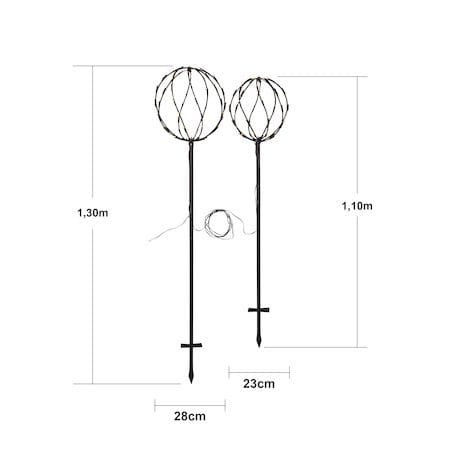 Sphere Black utendørsdekorasjon 250 cm - svart - Hage - Utemiljø - Entré - Entrébelysning