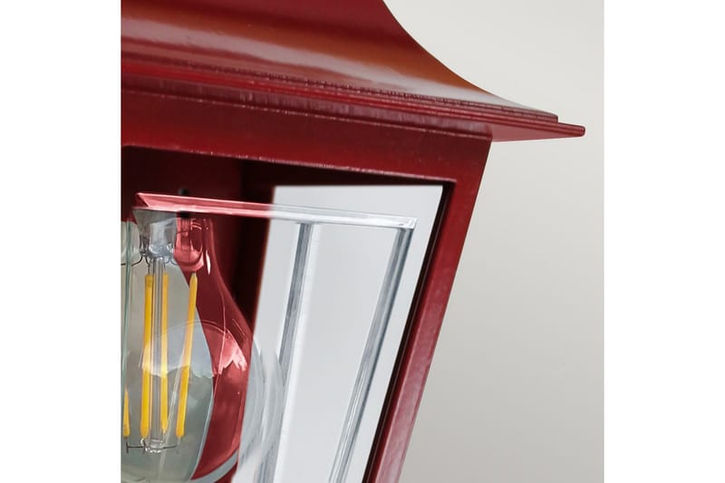 Utendørs vegglampe Elstead Lighting Deco Lane Rød - Rød - Hage - Utemiljø - Entré - Entrébelysning