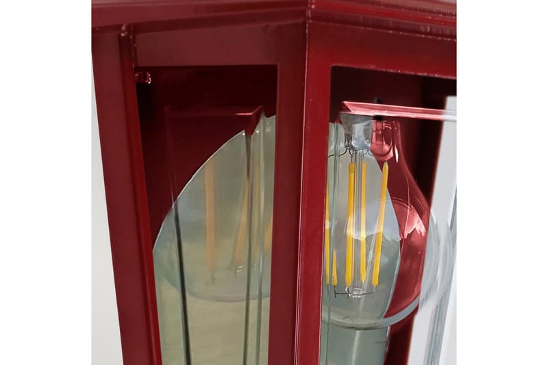 Utendørs vegglampe Elstead Lighting Deco Lane Rød - Rød - Hage - Utemiljø - Entré - Entrébelysning