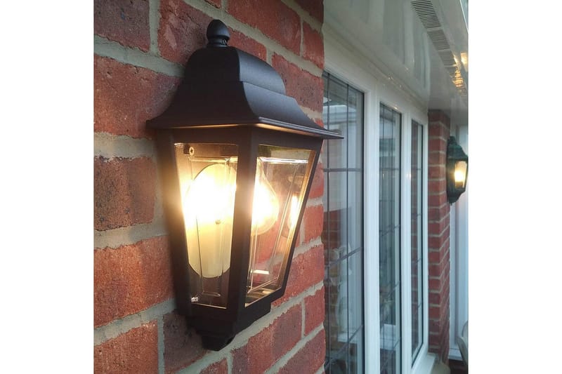 Utendørs vegglampe Elstead Lighting Deco Lane Svart - Svart - Hage - Utemiljø - Entré - Entrébelysning