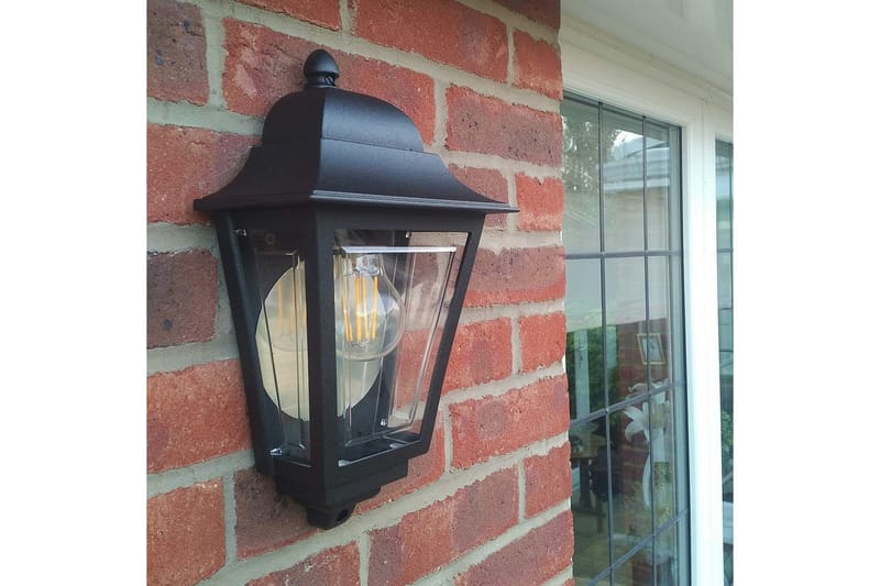 Utendørs vegglampe Elstead Lighting Deco Lane Svart - Svart - Hage - Utemiljø - Entré - Entrébelysning