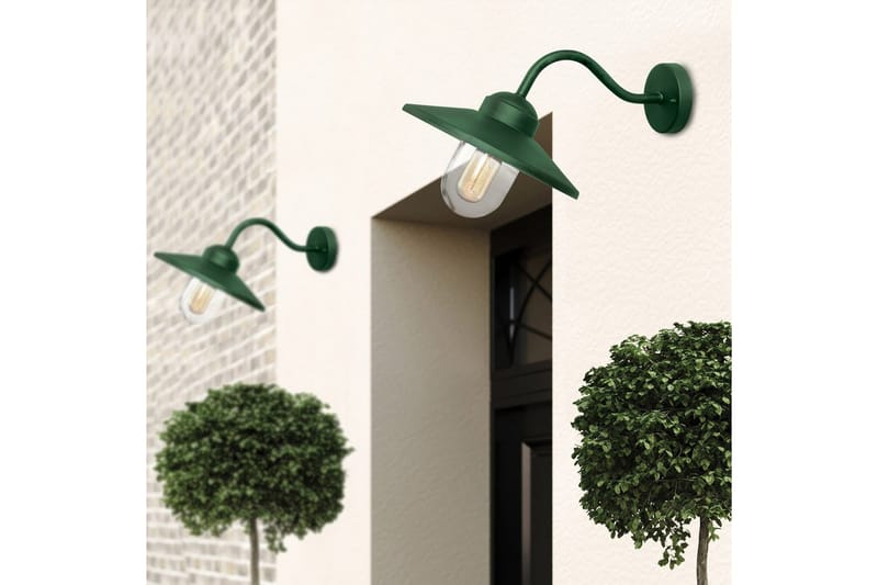 Utendørs vegglampe Elstead Lighting Klampenborg Gran Grønn - Gran Grønn - Hage - Utemiljø - Entré - Entrébelysning