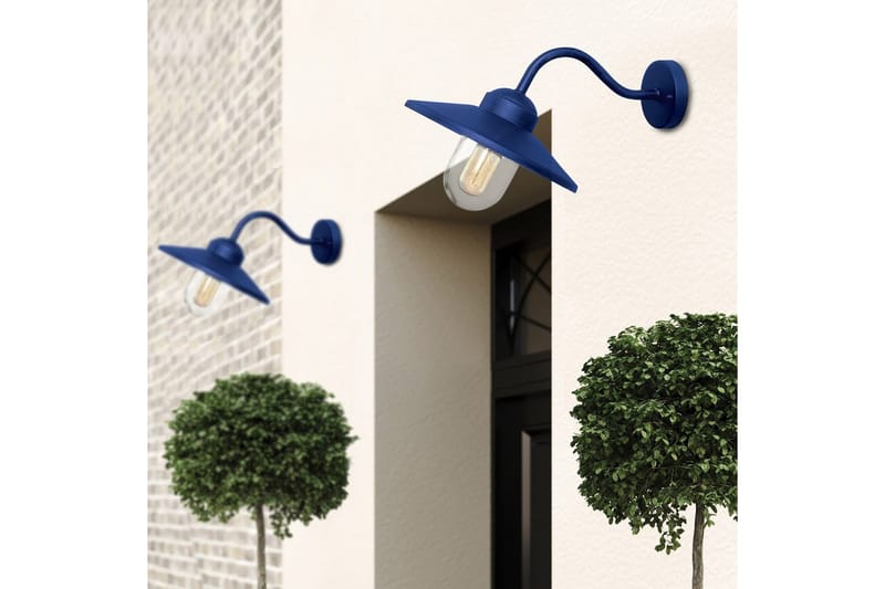 Utendørs vegglampe Elstead Lighting Klampenborg Marineblå - Marineblå - Hage - Utemiljø - Entré - Entrébelysning