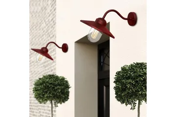 Utendørs vegglampe Elstead Lighting Klampenborg Oksidrød - Oksidrød - Hage - Utemiljø - Entré - Entrébelysning