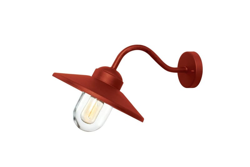 Utendørs vegglampe Elstead Lighting Klampenborg Oksidrød, Oksidrød