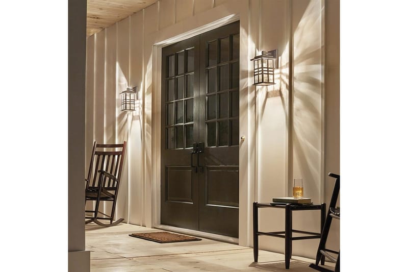 Utendørs vegglampe Kichler Beacon Square 165x302x190 mm - 165x302x190 mm - Hage - Utemiljø - Entré - Entrébelysning