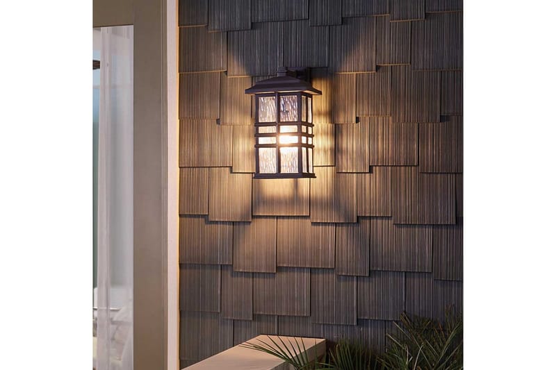 Utendørs vegglampe Kichler Beacon Square 203x359x228 mm - 203x359x228 mm - Hage - Utemiljø - Entré - Entrébelysning
