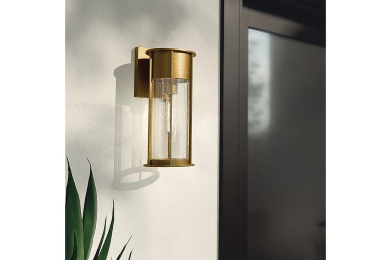 Utendørs vegglampe Kichler Camillo Malt Naturlig Messing - Malt Naturlig Messing - Hage - Utemiljø - Entré - Entrébelysning