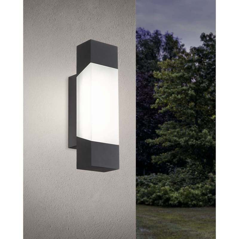 Vegglampe Gorzano - Antrasitt - Hage - Utemiljø - Entré - Entrébelysning