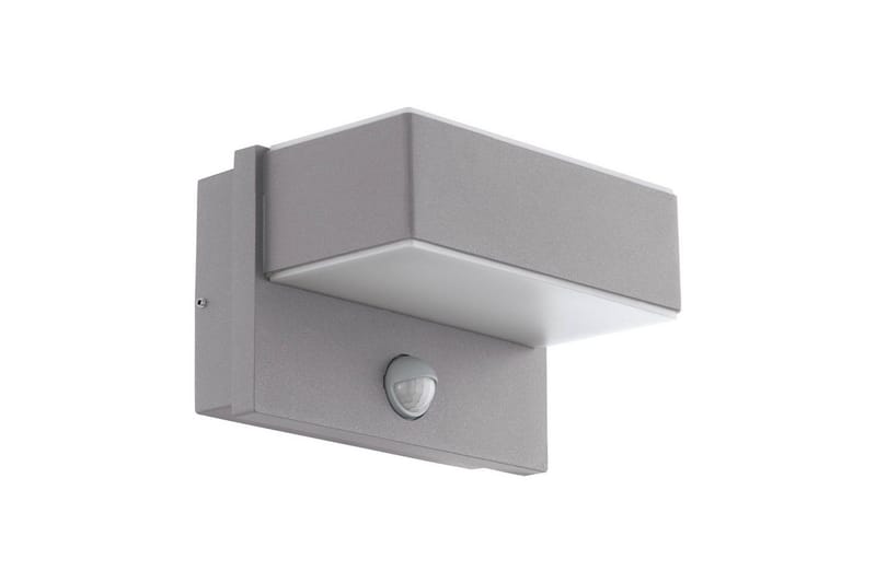 Vegglampe Utendørs Eglo Azzinano med Sensor, Sølv/Hvit