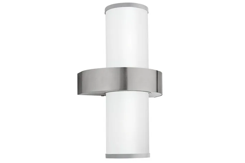 Vegglampe Utendørs Eglo Beverly, Sølv/Hvit